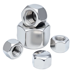 304 Stainless Steel DIN917 Low Cap Nut Hex Crown Dome Nut
