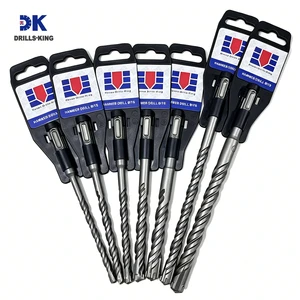 DRILKING 5mm 6mm 8mm 10mm 12mm Cross Carbide Tip Type Steel Alloy SDS Plus Hammer Concrete Drill Bits For Masonry Concrete Rock