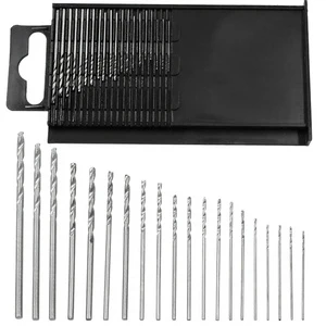 0.3-1.6mm Straight Shank Mini Micro Drill Bit Set High Speed Steel Uncoated Twist Drill Bits DIY Kit for Metal Drilling