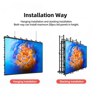 Boshuo P2.6 P2.9 P3.91 Curve Stage Backdrop Waterproof LED Video Wall Rental Outdoor LED Display Screen