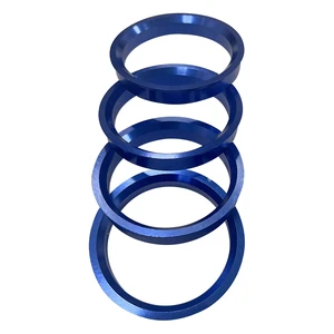 High Quality 66.6-57.1mm Red Blue Wheel Centering Ring Factory Direct Sale Aluminum Alloy Wheel Spacer Flange Ring New Condition