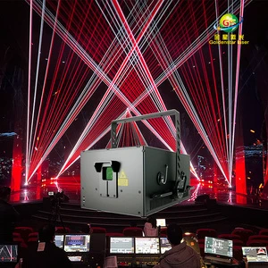 2026 New Super Bright IP65 50W RGB Laser Outdoor Stage Light 3D Effect Multi-functional Sky Beam Projector Artnet Cat6 Fiber