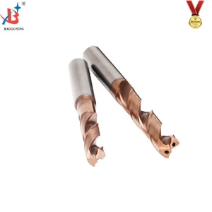 Baolifeng GXD Series 5D External Cold D18.1-20 HRC45 Carbide Drill Comes with Centering 140 Degree for CNC Process Cast Iron