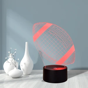 High-quality Rugby Night Light 3D Creative Color Night Light Modern Simple USB Powered LED Green Lighting Dimmable