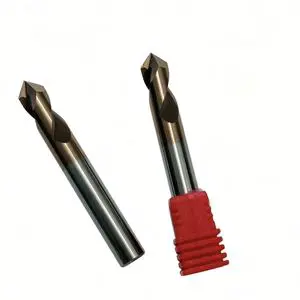 CUFFNOD Tiain Coated Carbide Spot & Centering Drill High Precision Single Flute 55-60HRC for Stainless Steel OEM ODM