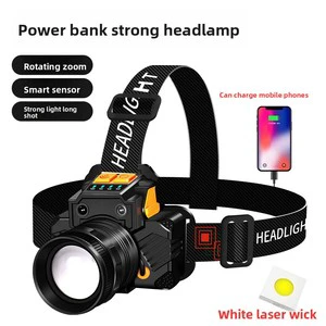 Outdoor Night Fishing Medical IP65 Aluminum Camping COB LED Sensor Headlight Super Bright High CRI 95 USB Rechargeable
