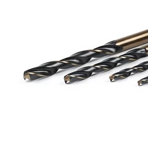 Black&Gold High Speed Steel Twist Drill Bit DIN338 Standard Fully Ground & Roll Forged For Stainless Steel Metal Drilling