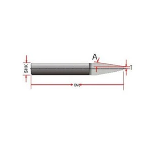 CARBIDE & HSS FLAT BOTTOM ENGRAVING CUTTER DRILL BIT for WOODWORKING