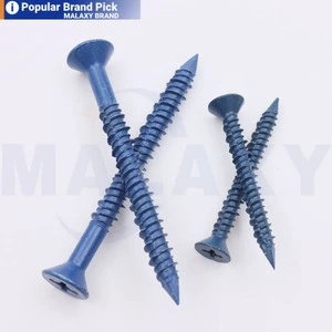 MALAXY Blue Phillip Flat Tapcon Anchor Screw Concrete Masonry Screw Concrete Screw Anchors