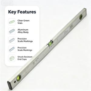 Factory Wholesale Spirit Level Resistant to Drop and Wear Not Easily Deformed Suitable for Complex Environments