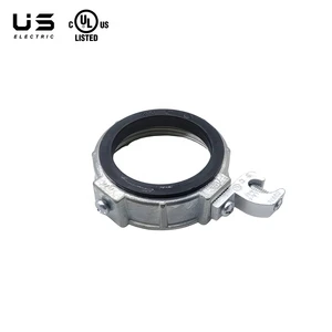 Zinc Die Cast Metallic Insulated Grounding Bushings Rigid and IMC Conduit Fitting Threaded Grounding Bushing With Lay-in Lug