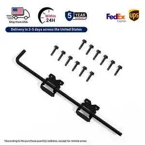US Local Stock Black Stainless Steel Drop Rod Bolt Gate Latch Hardware For Wooden Fences Metal Gates Doors