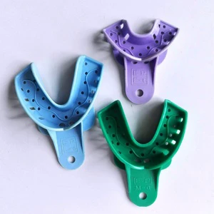 China medical supplies dental trays bandeja dental ABS with green colour for dental
