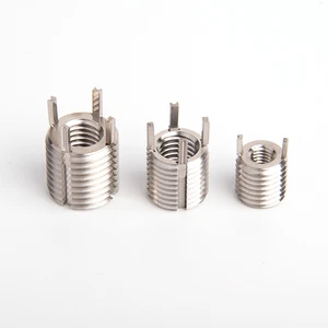 M8 M10 M12 Stainless Steel 303 316 Foot Point Wood Plastic Threaded Furniture Brass Insert Nut Bushing