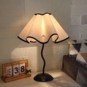 The Latest Skirt Petal Night Light Modern Simple Table Lamp Bedroom Bedside Study LED Atmosphere Light Eye protection Lamp