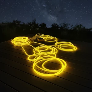 0.8mm LED Side Glow Fiber Optic Lights for Car Decoration IP66 Rated Water-Resistant Lightweight 2700K Soft Warm White 2-Year