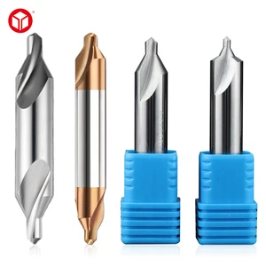 CNC 60-Degree Bronze-Coated Uncoated Precision Solid Carbide Tungsten Extended Center Drill