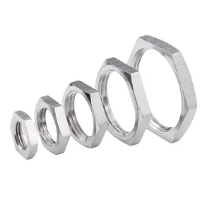 M16*1 S19*4 M16*1.5 S19*4 5pcs 304 Stainless Steel Hexagon Thin Nut Locking Nut