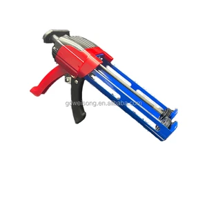 400ml 1:1 Dual Cartridge Manual Iron Caulking Gun with Injection Dispensing for Epoxy Resin
