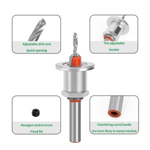 Adjustable Countersink Drill Bit Carbide Tipped Countersink Round Shank Bore Woodworking Taper Drill Bit Counterbore Drill Bit