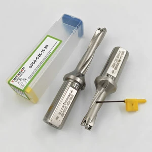 XINTIEGEN SP Series Indexable U-Drill Tool Holder 13-50mm Drill Bits 2D/3D/4D/5D Depth CNC Lathe Metal Drilling for SP Inserts