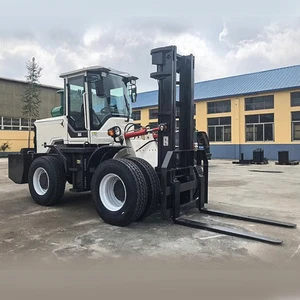 Free Shipping Euro 5 EPA SAAO 3 Ton 4x4 Off Road Four Wheel Drive Articulated Hydraulic Diesel All Terrain Forklift