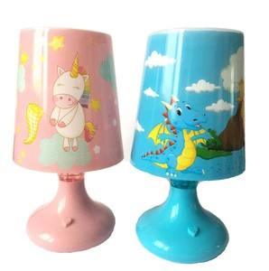 LED Table Bedside Colorful Lamp ,kids Cartoon Desk Lamp,reading Lamp,battery