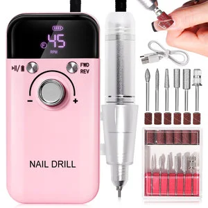 45000 RPM Nail Grinding Polishing Machine Professional Rechargeable Nail Remover Electric Grinder Portable Manicure Tool