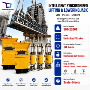 50t-2000t Steel Structure Lifting Synchronous Lifting Unified Hydraulic Lifting Jacks for Steel Structure Lifting