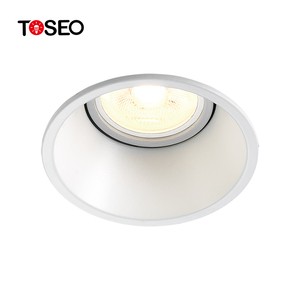 TOSEO Custom Aluminium Indoor Ceiling Light Adjustable Anti Glare 7w GU10 Recessed Led Downlight