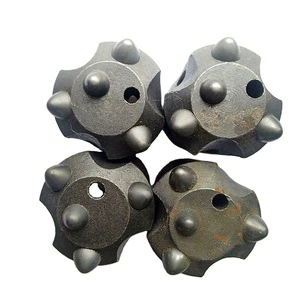 7-Tooth Ball Tooth Drill Bit 38mm Hex Shank Multipurpose Air Drill Bit for Gold Iron Ore Coal Rock Drill Steel Mining