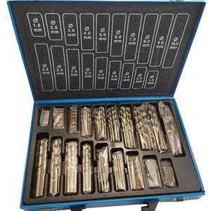 Naipu OEM 1-10mm 170pc High Speed Steel Drill Set With Anti-Rust Blue Storage Box For Metal Stainless Steel Aluminium Drilling