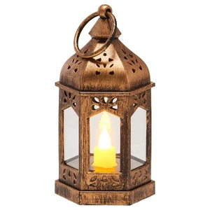 Beautiful Standard Quality Copper Color Customize Size Lantern for Home Decoration Premium Metal Glass Portable &Durable Lantern