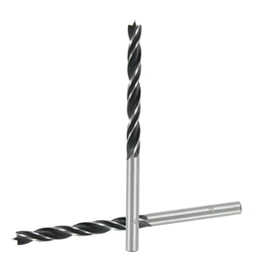 Double Flutes Edge Ground High Carbon Steel Brad Point Wood Drill Bit for Wood Drilling