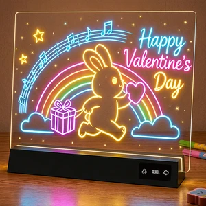 Hot Sale Desktop Ornament Night Light 8 Static 3 Dynamic Lights Factory Direct Sales Led Drawing Board