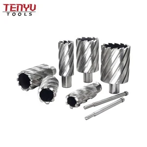 HSS Annular Cutter Magnetic Core Drill Bit Set With Weldon Shank for Drilling Stainless Steel Aluminum Easy and Fast Hand Drill