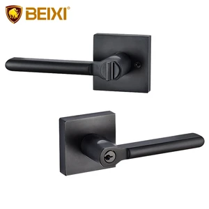 Premium Quality Zinc Alloy Adjustable Latch Door Lever Handle Hallway Passage Door Handle Lock Set For Wooden Door