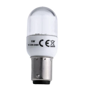 LED Light Bulbs for Singer Home Sewing Machine 1W 220 Volts Push in Type #LED-BA15D 220V