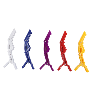 Durable Plastic Alligator Stylist Clip Barber Shop Non-Trace Duckbill Curl Narrow Clamp Multi-Purpose Hair Styling Tool