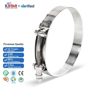 Intercooler Hose Clamps Stainless Steel Ss304 Heavy Duty T Bolt Hose Clamp