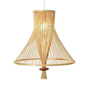 Rattan Ceiling Light Developed to Support Interior Styling for Furniture and Decor Stores Offering Handcrafted