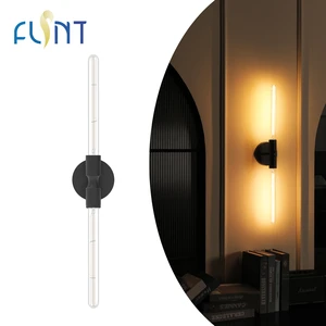 Hot Selling Modern Minimalist Indoor Wall Light Frosted Black Steel LED Wall Lamp For Bedroom Living Room Hotel
