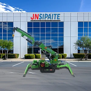 JN-SPT CE Certified Portable Small Spider Crane Mini Crawler All-Terrain Gasoline/Electric Powered Hydraulic Boom 7m Max Lifting