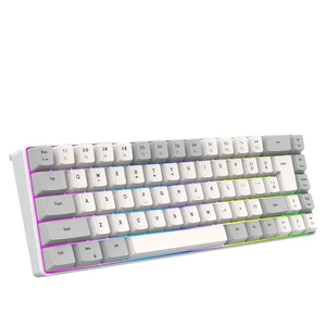PCTENK K701 Wired 68-Key Membrane RGB LED Gaming Laptop Keyboard Type-C USB OEM Anti-Ghosting Plug&Play Custom Mini