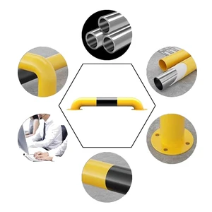 U-shaped Anti-collision Steel Pipe Guardrail Parking Metal Steel Car Parking Wheel Stopper 2.0 Thickness for Roadway Products