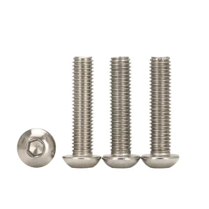 Fastener Product Hexagon Socket Button Head Screws Stainless Steel Pan Head Screws for Industry