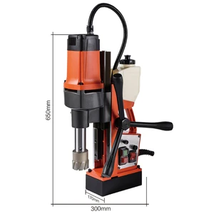 Portable Industrial Grade Electric Magnetic Drill Machine 1100W Power 40mm Drilling Diameter Single Speed OEM Customization Easy