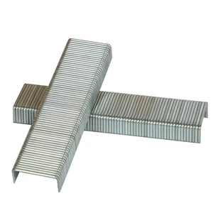 China Factory High Quality Interior Decoration Pins Sofa Smooth Staples 1010J Size Nails Galvanized Staples