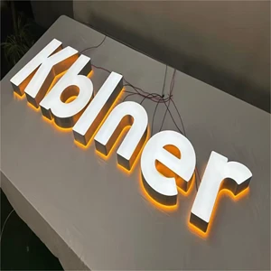 Luxury LED Illuminated Acrylic Letters for Outdoor Business Advertising & Salon Branding for Building & Bar Wall Decor Signs