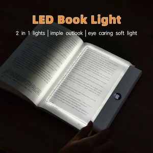 LED Rechargeable Bedroom Book Light for Bed Reading-Memory Function Eye Caring 3 Color Temperatures Stepless Dimming Brightness